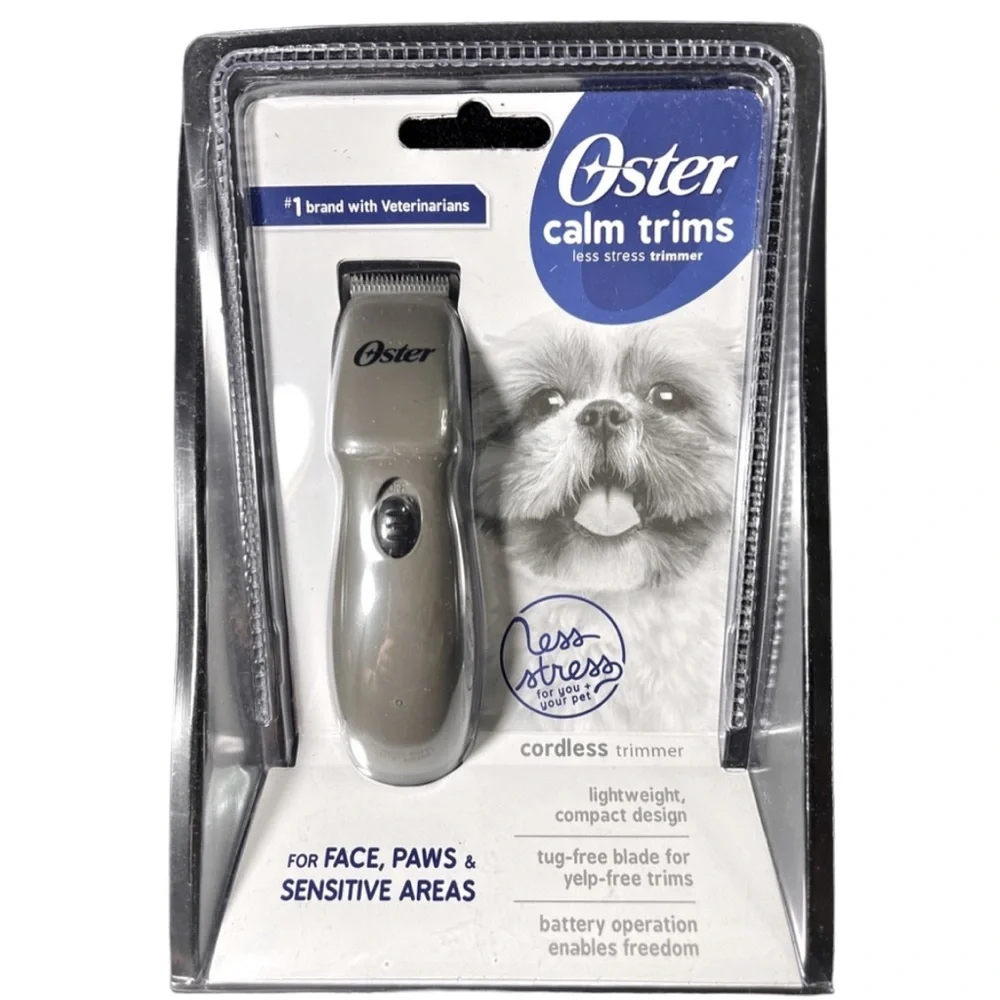 Oster Calm Trims Cordless Dog Pet Trimmer For Face, Paws, & Sensitive Area